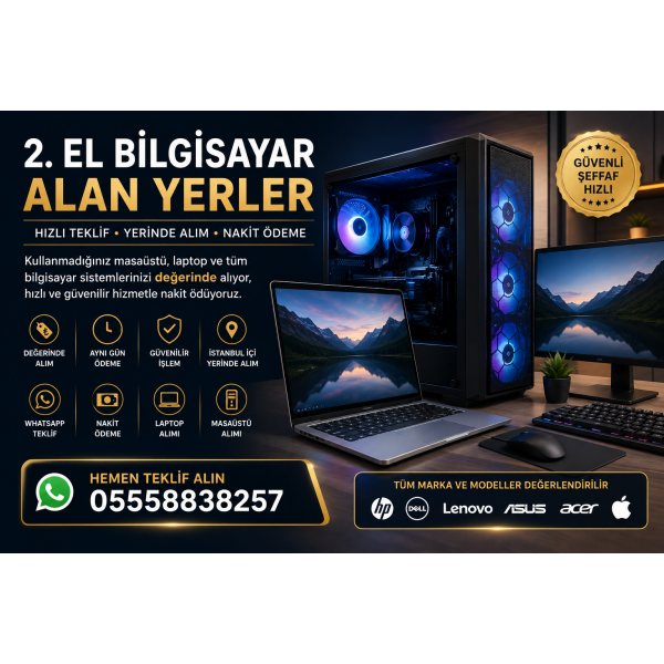 2. El Bilgisayar Alan Yerler İstanbul | Hızlı Değerlendirme