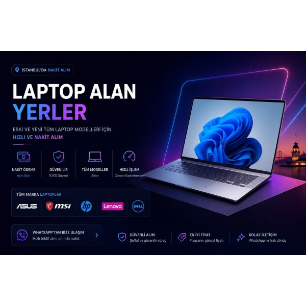 2.El Laptop Alımı ve Aynı Gün Nakit 1