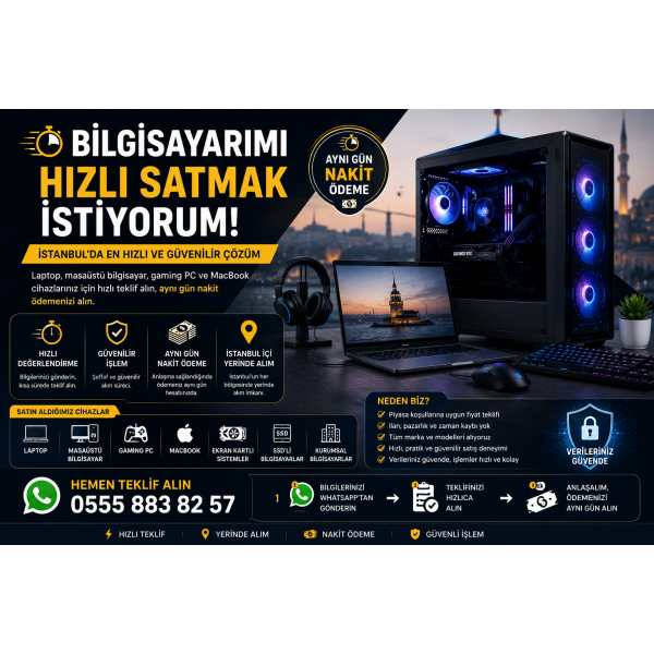 İkinci El Laptopunuzu Hızlıca Nakde  Çevirin 3