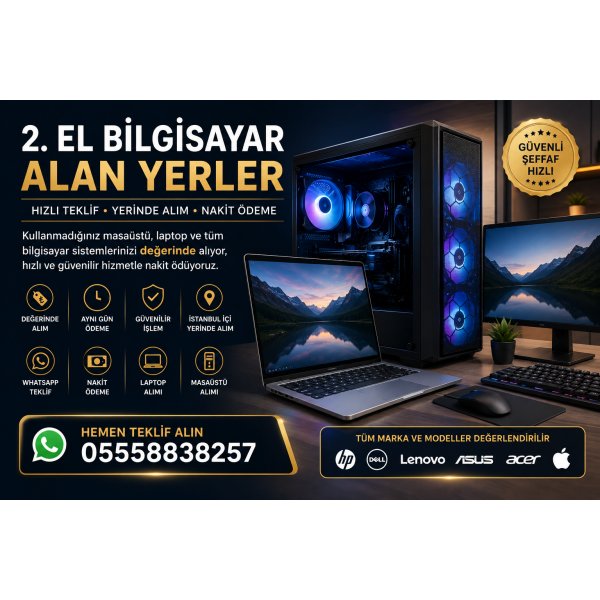 2. El Bilgisayar Alan Yerler İstanbul – Hızlı Değerinde Alım