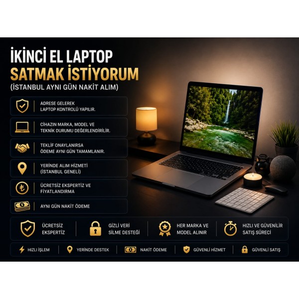 İkinci El Laptop Satmak İstiyorum (İstanbul Aynı Gün Nakit Alım)