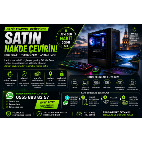 Eski Bilgisayarımı Değerinde Satmak İstiyorum