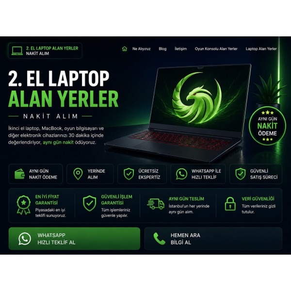 İkinci El Laptop Alan Yerler | Nakit Alım