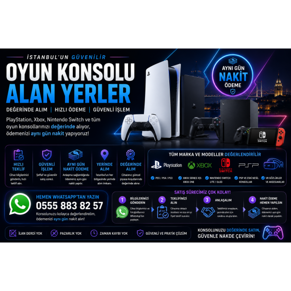 Oyun Konsolu Değerleme ve Hızlı Alım Merkezi İstanbul