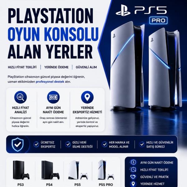 PlayStation Oyun Konsolu Alan Yerler