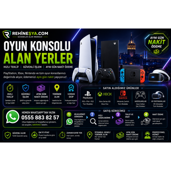 Profesyonel Oyun Konsolu Alım Merkezi İstanbul