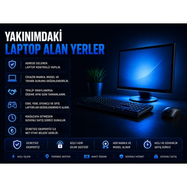 Yakınımdaki Laptop Alan Yerler