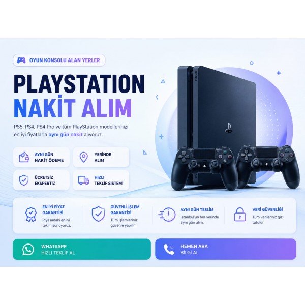 Oyun Konsolu Alan Yerler | PlayStation Nakit Alım