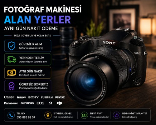 Fotoğraf Makinesi Alan Yerler (Aynı Gün Nakit)