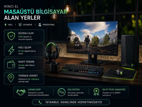 İkinci El Masaüstü Bilgisayar Alan Yerler (İstanbul / Aynı Gün Nakit)