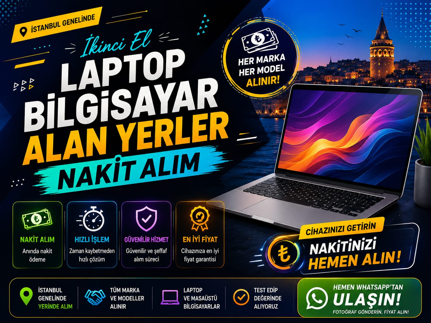 İkinci El Laptop Alan Yerler