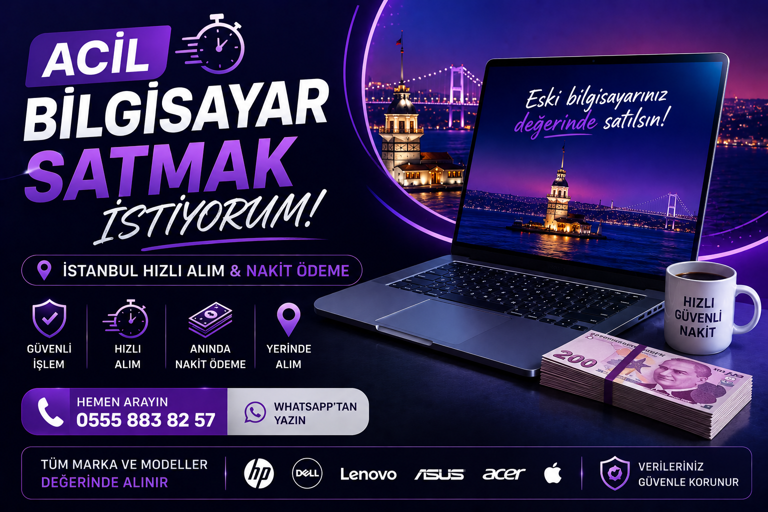 <h2>Ödeme Ne Zaman Yapılır?. Anında Nakit Bilgisayar Alımı</h2>