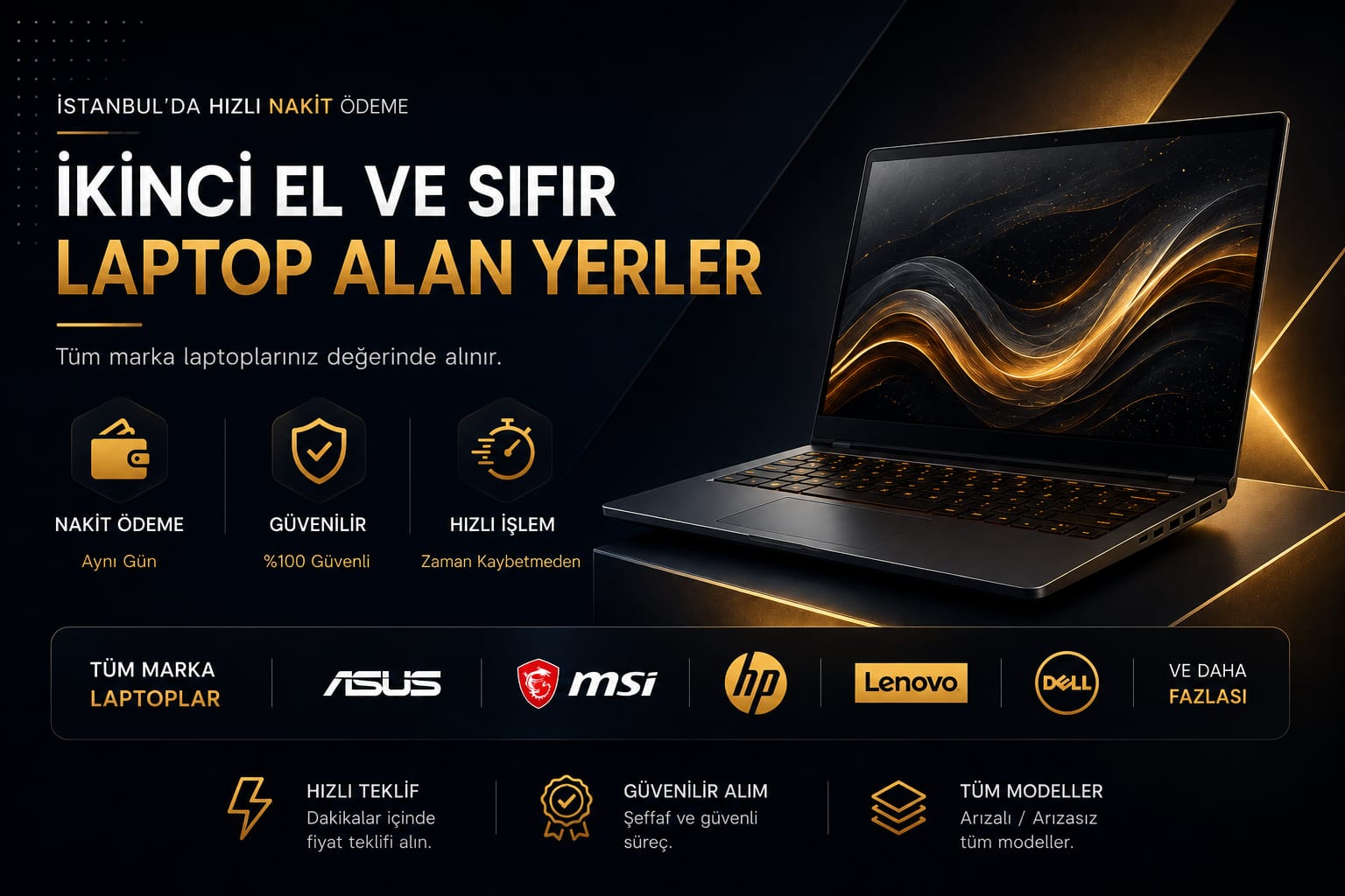 Acil Laptop Satmak İstiyorum